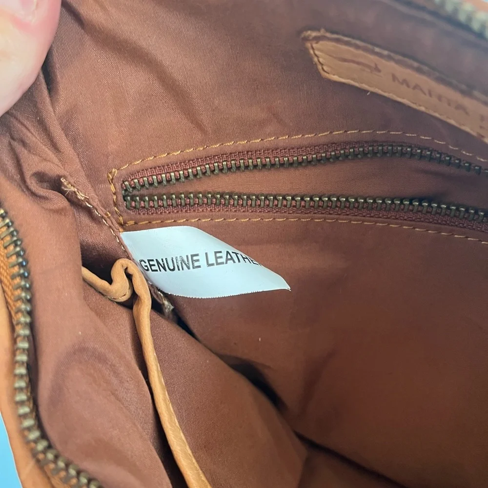 Marta Ponti Woven Leather Shoulder Bag - Brown - Picture 6 of 6